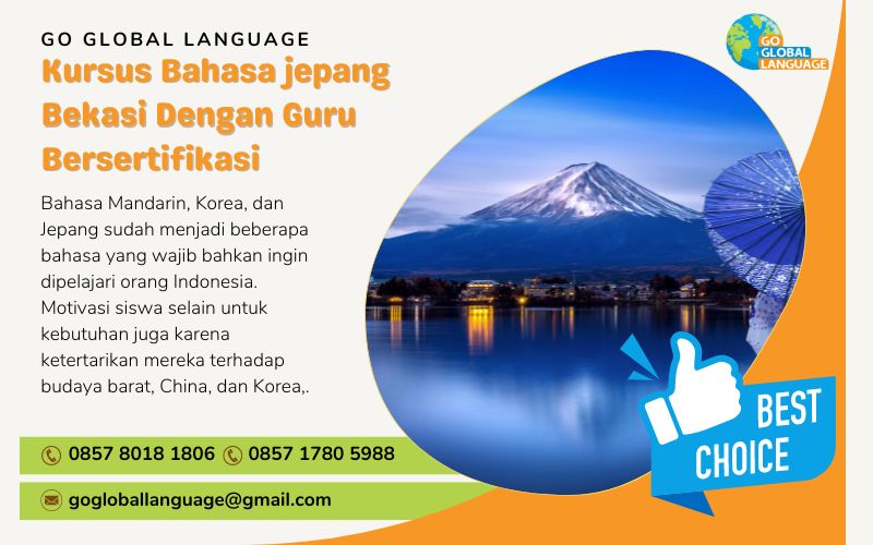Kursus Bahasa jepang Bekasi Dengan Guru Bersertifikasi