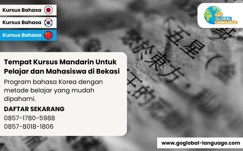 Tempat Kursus Mandarin Untuk Pelajar dan Mahasiswa di Bekasi