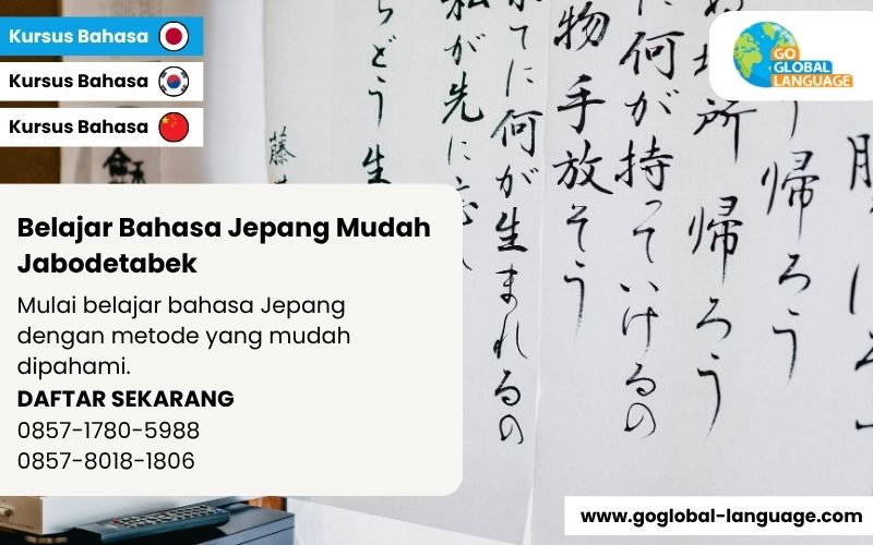 Belajar Bahasa Jepang Mudah Jabodetabek
